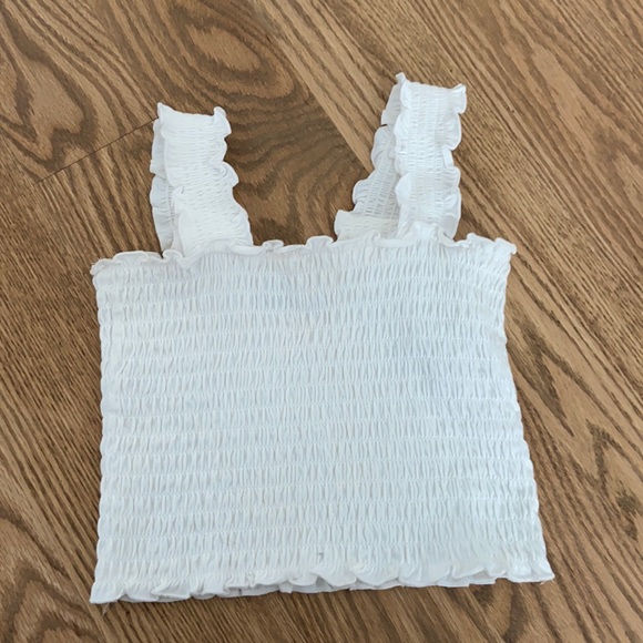hollister ruffle tank top